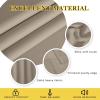 imageNICETOWN Blackout Curtains 84 Inch Length Thermal Insulated Curtains for Bedroom Grommet Energy Saving Room Darkening Drapes for Living Room Window 1 Panel Taupe 66 W x 102 L