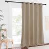imageNICETOWN Blackout Curtains 84 Inch Length Thermal Insulated Curtains for Bedroom Grommet Energy Saving Room Darkening Drapes for Living Room Window 1 Panel Taupe 66 W x 102 L
