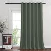 imageNICETOWN Blackout Curtains amp Drapes  Privacy Thermal Efficiency Backdrop Curtains for Bedroom Room Divider Living Room Patio Sliding Glass Door Wide 80 x Long 144 inch Dark Mallard 1 Panel