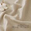 imageNICETOWN Linen Door Curtains 64 inch Length 1 Panel Farmhouse Kitchen Curtain Light Filtering Sidelight Door Covering Tie Up Shade for Living Room Narrow Window 1 Panel 26 inch Wide NaturalAngora