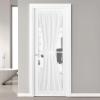 imageNICETOWN Linen Door Curtains 64 inch Length 1 Panel Farmhouse Kitchen Curtain Light Filtering Sidelight Door Covering Tie Up Shade for Living Room Narrow Window 1 Panel 26 inch Wide NaturalPure White