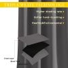 imageNICETOWN Sliding Glass Door Curtain Extra Long 132 inches Long Grommet Thermal Insulated Blackout Patio Door Curtain Panel for BedroomPergola Gray 1 Panel W80 x L132