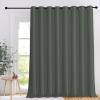 imageNICETOWN Patio Sliding Door Curtain 108 inches Long Grommet Thermal Insulated Light amp Heat Blocking Curtain amp Drape Window Treatment for Living Room Dark Mallard W120 x L108 1 Panel