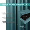 image:imageNICETOWN 100 Blackout Curtains for Windows Pack of 2 Peacock Teal 52 W x 120 L Super HeavyDuty Black Lined Total Darkness Drapes for Bedroom Privacy Assured Window Treatment for Patio