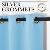 image:imageNICETOWN Blue Room Darkening Panels  Nursery amp Infant Care Drapes Extra Long 95 inches Length Curtains for Patio DoorDining Room 2 Pieces 42 inches Wide