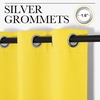 image:imageNICETOWN Bright Yellow Room Darkening Curtains for Kitchen Window Treatment Thermal Insulated Solid Grommet Room Darkening CurtainsDrapes for Bedroom Set of 2 42 inches Wide by 48 inches Long