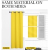 image:imageNICETOWN Bright Yellow Room Darkening Curtains for Kitchen Window Treatment Thermal Insulated Solid Grommet Room Darkening CurtainsDrapes for Bedroom Set of 2 42 inches Wide by 48 inches Long