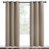 image:imageNICETOWN Taupe Room Darkening Curtains for Kitchen Set of 2 42 inches Wide by 78 inches Long Window Treatment Thermal Insulated Solid Grommet Room Darkening CurtainsDrapes for Bedroom