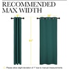image:imageNICETOWN Thermal Insulated Solid Grommet Blackout CurtainsDrapesPanels for Dining Room Hunter Green 1 Pair 42 by 63Inch