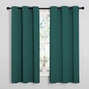image:imageNICETOWN Thermal Insulated Solid Grommet Blackout CurtainsDrapesPanels for Dining Room Hunter Green 1 Pair 42 by 63Inch