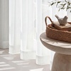 image:imageNICETOWN White Sheer Curtains 63 inche Length 2 Panels for Bedroom Rod Pocket Lightweight Drapes Voile Sheer Drapes Air amp Breathable Window Treatments for Kids Room W37 x L63Beige