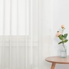 image:imageNICETOWN White Sheer Curtains 63 inche Length 2 Panels for Bedroom Rod Pocket Lightweight Drapes Voile Sheer Drapes Air amp Breathable Window Treatments for Kids Room W37 x L63Beige