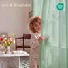 image:imageNICETOWN White Sheer Curtains 63 inche Length 2 Panels for Bedroom Rod Pocket Lightweight Drapes Voile Sheer Drapes Air amp Breathable Window Treatments for Kids Room W37 x L63Sage Green