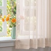 image:imageNICETOWN White Sheer Curtains 63 inche Length 2 Panels for Bedroom Rod Pocket Lightweight Drapes Voile Sheer Drapes Air amp Breathable Window Treatments for Kids Room W37 x L63Taupe