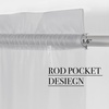 image:imageNICETOWN White Sheer Curtains 63 inche Length 2 Panels for Bedroom Rod Pocket Lightweight Drapes Voile Sheer Drapes Air amp Breathable Window Treatments for Kids Room W37 x L63Light Grey