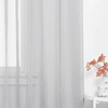 image:imageNICETOWN White Sheer Curtains 63 inche Length 2 Panels for Bedroom Rod Pocket Lightweight Drapes Voile Sheer Drapes Air amp Breathable Window Treatments for Kids Room W37 x L63Light Grey