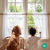 image:imageNICETOWN White Sheer Curtains 63 inche Length 2 Panels for Bedroom Rod Pocket Lightweight Drapes Voile Sheer Drapes Air amp Breathable Window Treatments for Kids Room W37 x L63White