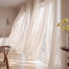 image:imageNICETOWN White Sheer Curtains 63 inche Length 2 Panels for Bedroom Rod Pocket Lightweight Drapes Voile Sheer Drapes Air amp Breathable Window Treatments for Kids Room W37 x L63Taupe