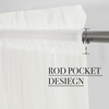 image:imageNICETOWN White Sheer Curtains 63 inche Length 2 Panels for Bedroom Rod Pocket Lightweight Drapes Voile Sheer Drapes Air amp Breathable Window Treatments for Kids Room W37 x L63Beige