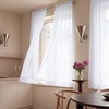image:imageNICETOWN White Sheer Curtains 63 inche Length 2 Panels for Bedroom Rod Pocket Lightweight Drapes Voile Sheer Drapes Air amp Breathable Window Treatments for Kids Room W37 x L63White