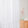 image:imageNICETOWN White Sheer Curtains 63 inche Length 2 Panels for Bedroom Rod Pocket Lightweight Drapes Voile Sheer Drapes Air amp Breathable Window Treatments for Kids Room W37 x L63White