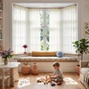 image:imageNICETOWN White Sheer Curtains 63 inche Length 2 Panels for Bedroom Rod Pocket Lightweight Drapes Voile Sheer Drapes Air amp Breathable Window Treatments for Kids Room W37 x L63Natural