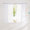 image:imageNICETOWN White Sheer Curtains 63 inche Length 2 Panels for Bedroom Rod Pocket Lightweight Drapes Voile Sheer Drapes Air amp Breathable Window Treatments for Kids Room W37 x L63White