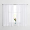 image:imageNICETOWN White Sheer Curtains 63 inche Length 2 Panels for Bedroom Rod Pocket Lightweight Drapes Voile Sheer Drapes Air amp Breathable Window Treatments for Kids Room W37 x L63White