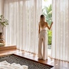 image:imageNICETOWN White Sheer Curtains 63 inche Length 2 Panels for Bedroom Rod Pocket Lightweight Drapes Voile Sheer Drapes Air amp Breathable Window Treatments for Kids Room W37 x L63Taupe