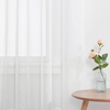 image:imageNICETOWN White Sheer Curtains 63 inche Length 2 Panels for Bedroom Rod Pocket Lightweight Drapes Voile Sheer Drapes Air amp Breathable Window Treatments for Kids Room W37 x L63Ivory