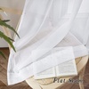 image:imageNICETOWN White Sheer Curtains 63 inche Length 2 Panels for Bedroom Rod Pocket Lightweight Drapes Voile Sheer Drapes Air amp Breathable Window Treatments for Kids Room W37 x L63White