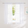 image:imageNICETOWN White Sheer Curtains 63 inche Length 2 Panels for Bedroom Rod Pocket Lightweight Drapes Voile Sheer Drapes Air amp Breathable Window Treatments for Kids Room W37 x L63White