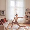 image:imageNICETOWN White Sheer Curtains 63 inche Length 2 Panels for Bedroom Rod Pocket Lightweight Drapes Voile Sheer Drapes Air amp Breathable Window Treatments for Kids Room W37 x L63Beige
