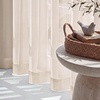 image:imageNICETOWN White Sheer Curtains 63 inche Length 2 Panels for Bedroom Rod Pocket Lightweight Drapes Voile Sheer Drapes Air amp Breathable Window Treatments for Kids Room W37 x L63Taupe