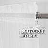 image:imageNICETOWN White Sheer Curtains 63 inche Length 2 Panels for Bedroom Rod Pocket Lightweight Drapes Voile Sheer Drapes Air amp Breathable Window Treatments for Kids Room W37 x L63Ivory