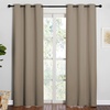 image:imageNICETOWN 84 inches Blackout Curtains for Office and Theater Thermal Insulated Solid Grommet Drapes for Living Room Taupe 1 Pair 42 inches Wide