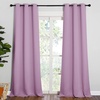 image:imageNICETOWN Room Darkening Drapes for Nursery  Light Blocking Curtain Panels for Bedroom Girl Room Soft Fabric Window Treatment Lilac 42 inches Width by 95 inches Length 1 Pair