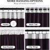 image:imageNICETOWN Lavender Purple Velvet Curtains 84 inch Long for Girls Bedroom Room Darkening Drapes Soft Privacy Protection Window Treatments for Hall 2 Pieces 52 WideDark Purple