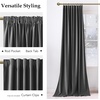 image:imageNICETOWN Lavender Purple Velvet Curtains 84 inch Long for Girls Bedroom Room Darkening Drapes Soft Privacy Protection Window Treatments for Hall 2 Pieces 52 WideGrey
