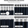 image:imageNICETOWN Lavender Purple Velvet Curtains 84 inch Long for Girls Bedroom Room Darkening Drapes Soft Privacy Protection Window Treatments for Hall 2 Pieces 52 WideNavy Blue