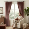 image:imageNICETOWN Lavender Purple Velvet Curtains 84 inch Long for Girls Bedroom Room Darkening Drapes Soft Privacy Protection Window Treatments for Hall 2 Pieces 52 WideDusty Rose Pink