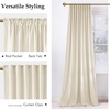 image:imageNICETOWN Lavender Purple Velvet Curtains 84 inch Long for Girls Bedroom Room Darkening Drapes Soft Privacy Protection Window Treatments for Hall 2 Pieces 52 WideIvory White
