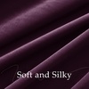 image:imageNICETOWN Lavender Purple Velvet Curtains 84 inch Long for Girls Bedroom Room Darkening Drapes Soft Privacy Protection Window Treatments for Hall 2 Pieces 52 WideDark Purple