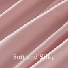 image:imageNICETOWN Lavender Purple Velvet Curtains 84 inch Long for Girls Bedroom Room Darkening Drapes Soft Privacy Protection Window Treatments for Hall 2 Pieces 52 WideBlush Pink