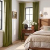 image:imageNICETOWN Lavender Purple Velvet Curtains 84 inch Long for Girls Bedroom Room Darkening Drapes Soft Privacy Protection Window Treatments for Hall 2 Pieces 52 WideMoss Green