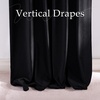 image:imageNICETOWN Lavender Purple Velvet Curtains 84 inch Long for Girls Bedroom Room Darkening Drapes Soft Privacy Protection Window Treatments for Hall 2 Pieces 52 WideBlack