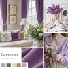 image:imageNICETOWN Lavender Purple Velvet Curtains 84 inch Long for Girls Bedroom Room Darkening Drapes Soft Privacy Protection Window Treatments for Hall 2 Pieces 52 WideLavender Purple
