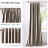 image:imageNICETOWN Lavender Purple Velvet Curtains 84 inch Long for Girls Bedroom Room Darkening Drapes Soft Privacy Protection Window Treatments for Hall 2 Pieces 52 WideTaupe