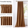 image:imageNICETOWN Lavender Purple Velvet Curtains 84 inch Long for Girls Bedroom Room Darkening Drapes Soft Privacy Protection Window Treatments for Hall 2 Pieces 52 WideBronze