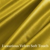 image:imageNICETOWN Lavender Purple Velvet Curtains 84 inch Long for Girls Bedroom Room Darkening Drapes Soft Privacy Protection Window Treatments for Hall 2 Pieces 52 WideChartreuse Yellow